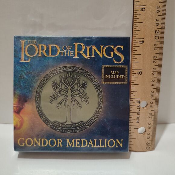 The Lord Of The Rings Gondor Mordor & Elven Medallions Set Official Figurines - Picture 5 of 8